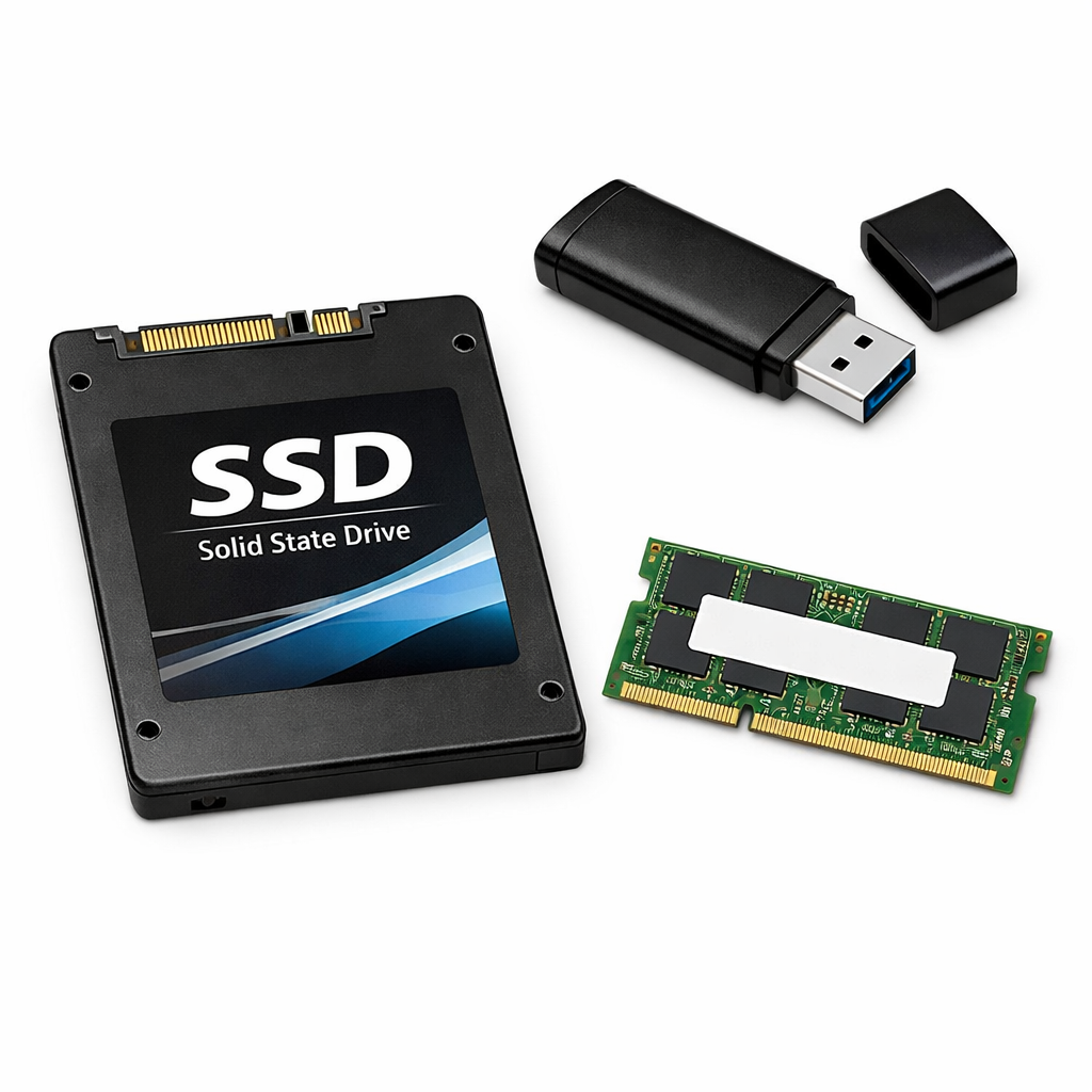 Harddisk, USB Stik & RAM Harddisk, USB Stik & RAM